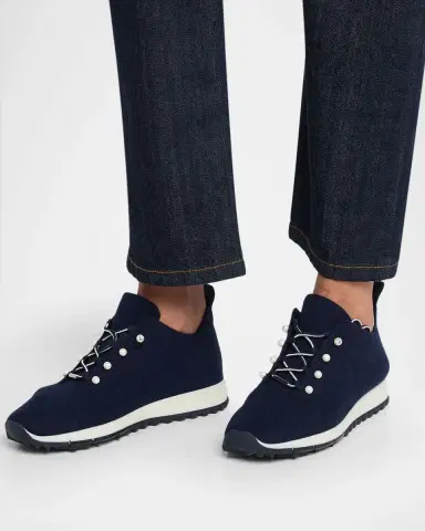 Jimmy Choo Veles Embellished Knit Trainers | Thumbnail 2