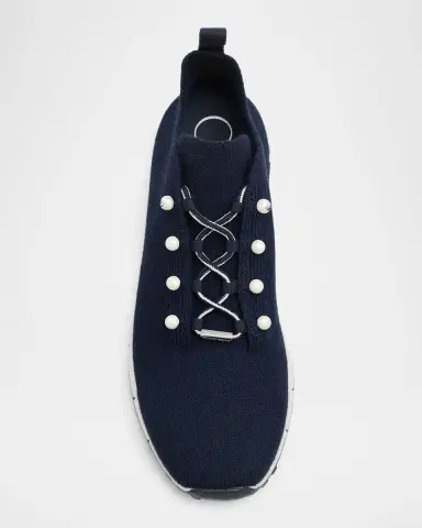 Jimmy Choo Veles Embellished Knit Trainers | Thumbnail 6
