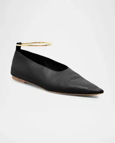 Jil Sander Ring Leather Ballerina Flats | Thumbnail 2 Jil Sander Ring Leather Ballerina Flats | Thumbnail 2