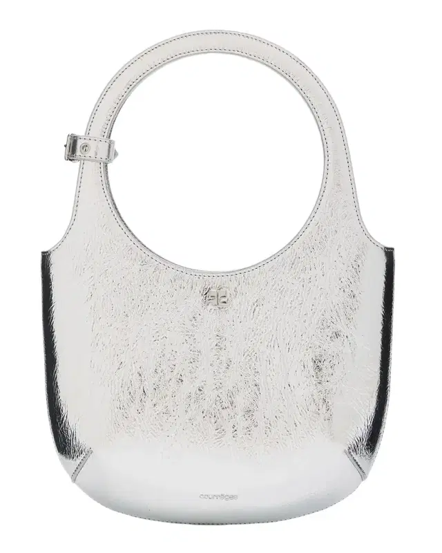 Holy Metallic Leather Top-Handle Bag