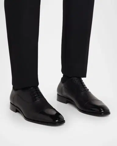 Christian Louboutin Men's Greggory Leather Cap-Toe Oxford Shoes | Thumbnail 2 Christian Louboutin Men's Greggory Leather Cap-Toe Oxford Shoes | Thumbnail 2