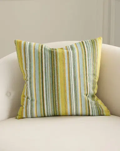 D.V. KAP Home Elevado Striped Pillow, 20" Square | Thumbnail 1 D.V. KAP Home Elevado Striped Pillow, 20" Square | Thumbnail 1