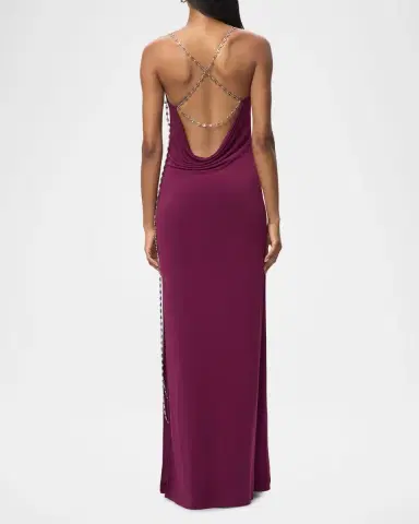 Hervé Léger The Aviva Cowl-Neck Gown | Thumbnail 3 Hervé Léger The Aviva Cowl-Neck Gown | Thumbnail 3