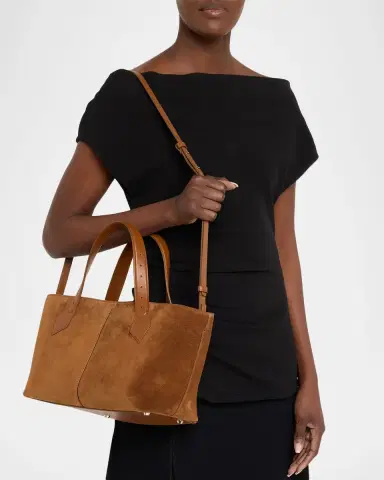Proenza Schouler Chelsea East-West Suede Tote Bag | Thumbnail 2 Proenza Schouler Chelsea East-West Suede Tote Bag | Thumbnail 2