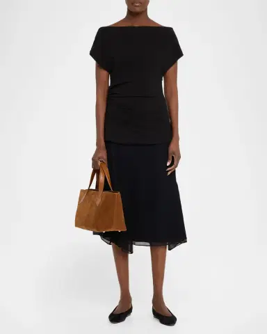 Proenza Schouler Chelsea East-West Suede Tote Bag | Thumbnail 5 Proenza Schouler Chelsea East-West Suede Tote Bag | Thumbnail 5