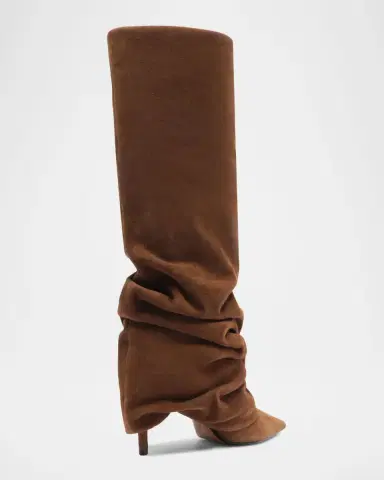 Schutz Mikki Up Cloak Draped Suede Knee-High Boot | Thumbnail 4 Schutz Mikki Up Cloak Draped Suede Knee-High Boot | Thumbnail 4
