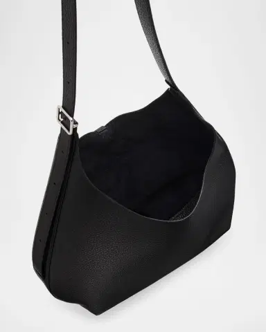 Courrèges Holy Grained Leather Hobo Bag | Thumbnail 3 Courrèges Holy Grained Leather Hobo Bag | Thumbnail 3
