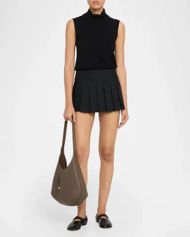 Courrèges Holy Grained Leather Hobo Bag | Thumbnail 9 Courrèges Holy Grained Leather Hobo Bag | Thumbnail 9