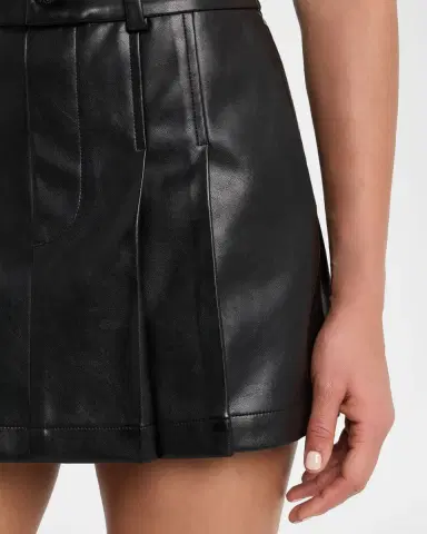Rag & Bone Esme Faux Leather Skort | Thumbnail 4