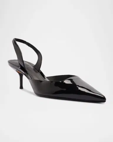 Schutz Paola Patent Leather Slingback Mid Pumps | Thumbnail 2