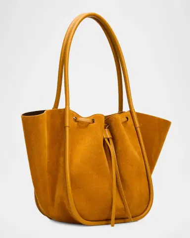 Proenza Schouler Large Ruched Suede Tote Bag | Thumbnail 3 Proenza Schouler Large Ruched Suede Tote Bag | Thumbnail 3
