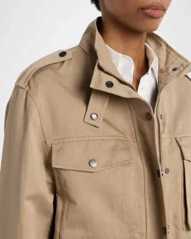 Brunello Cucinelli Techno Cotton Linen Utility Jacket | Thumbnail 3 Brunello Cucinelli Techno Cotton Linen Utility Jacket | Thumbnail 3
