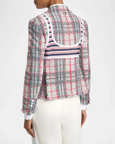 Thom Browne Bikini Trompe L 'oeil Check Single-Breasted Sport Coat | Thumbnail 3 Thom Browne Bikini Trompe L 'oeil Check Single-Breasted Sport Coat | Thumbnail 3