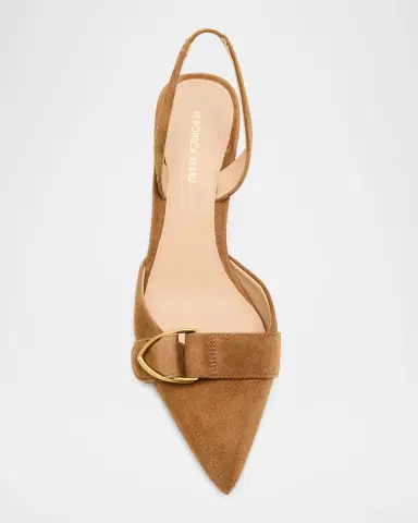 Veronica Beard Loralyn Suede Slingback Pumps | Thumbnail 5