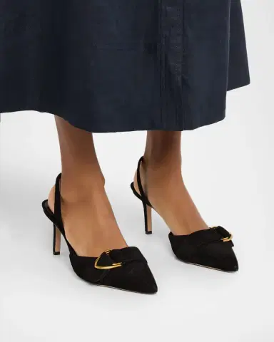 Veronica Beard Loralyn Suede Slingback Pumps | Thumbnail 6