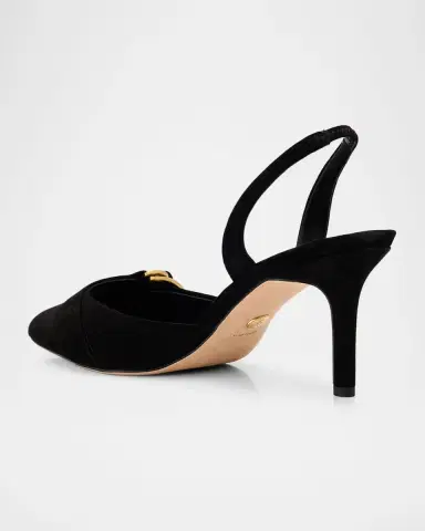 Veronica Beard Loralyn Suede Slingback Pumps | Thumbnail 8