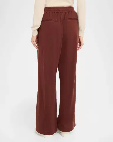 Brunello Cucinelli Cotton Silk Wide-Leg Drawstring Pants | Thumbnail 3 Brunello Cucinelli Cotton Silk Wide-Leg Drawstring Pants | Thumbnail 3