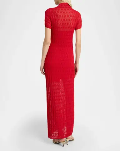 Proenza Schouler Zein Geometric Knit Maxi Dress | Thumbnail 3
