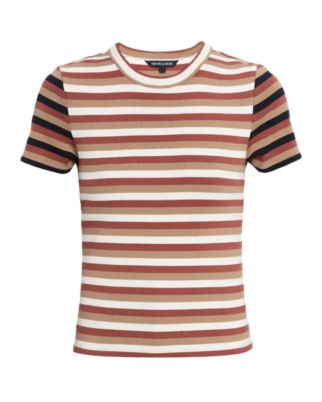 Pruitt Striped Ribbed T-Shirt