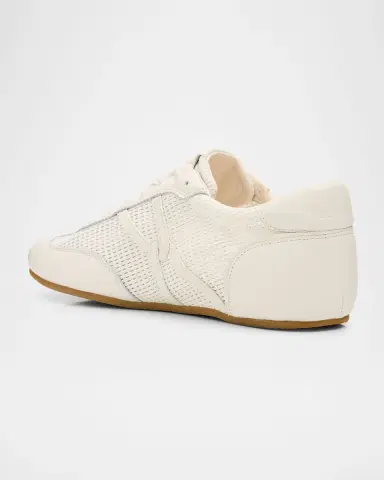 Veronica Beard Riviera Mixed Leather Slim Trainer Sneakers | Thumbnail 4