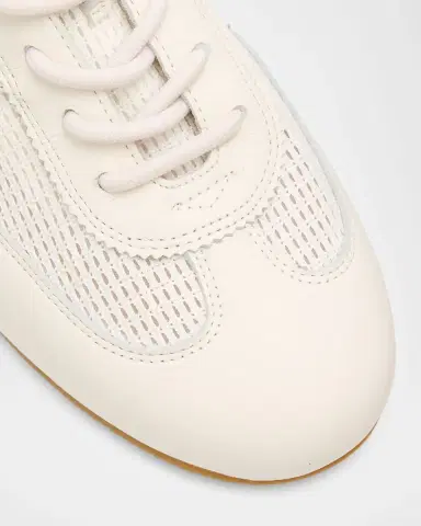 Veronica Beard Riviera Mixed Leather Slim Trainer Sneakers | Thumbnail 5