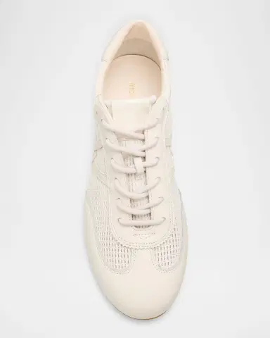 Veronica Beard Riviera Mixed Leather Slim Trainer Sneakers | Thumbnail 6