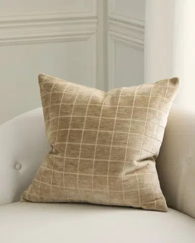 D.V. KAP Home Camden Check Decorative Pillow, 22" Square | Thumbnail 2