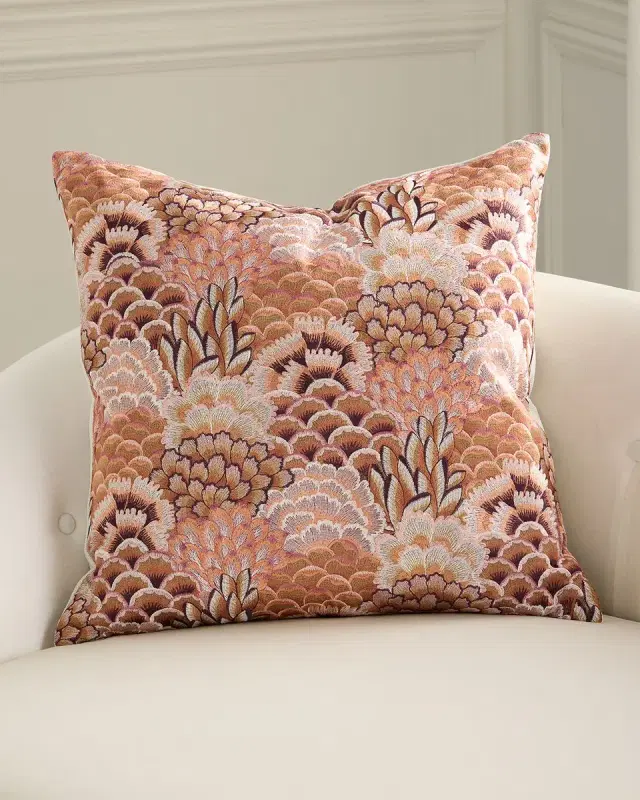D.V. KAP Home Milla Embroidered Pillow