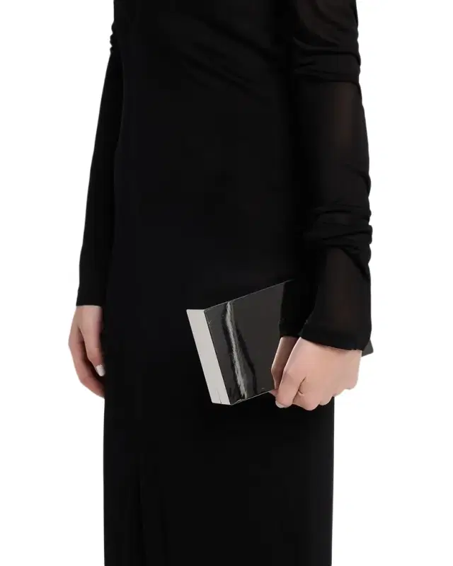 Mirrored Metal Clutch Bag