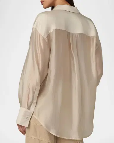Joe's Jeans The Organza Boyfriend Shirt | Thumbnail 2 Joe's Jeans The Organza Boyfriend Shirt | Thumbnail 2