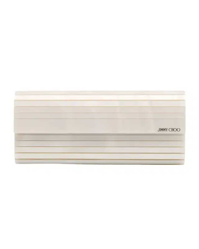 Jimmy Choo Sweetie Mother-Of-Pearl Clutch Bag
