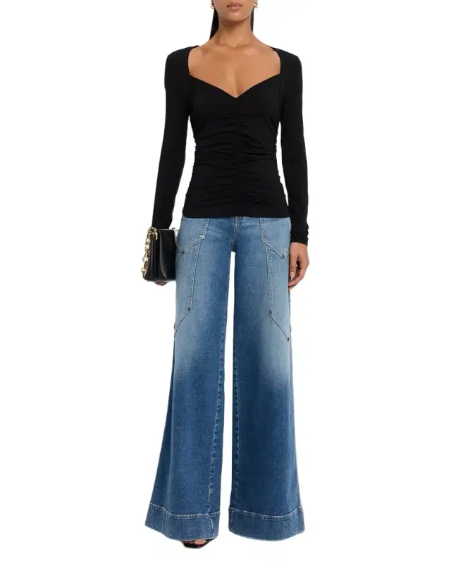 Salem Ruched Jersey Top