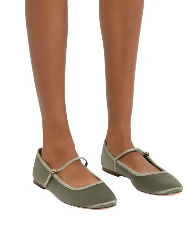 Ellie Satin Ballerina Flats
