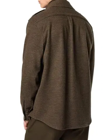 Sease Men 's Felpa Generale Prince of Wales Overshirt | Thumbnail 1