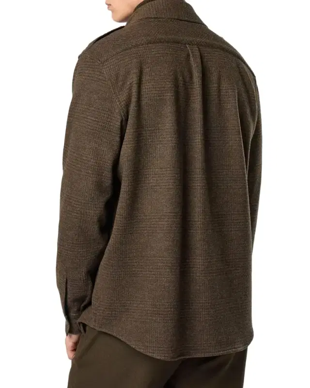 Men 's Felpa Generale Prince of Wales Overshirt