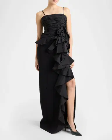 Cinq à Sept Liora Ruffled Gown | Thumbnail 2