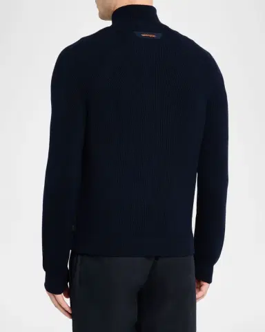 Sease Men's Dinghy Cashmere Rib Reversible Rollneck Sweater | Thumbnail 3 Sease Men's Dinghy Cashmere Rib Reversible Rollneck Sweater | Thumbnail 3
