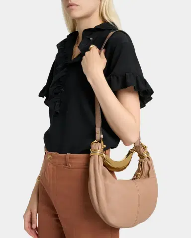 Chloé Mini Banana Hobo Bracelet Bag in Leather | Thumbnail 2 Chloé Mini Banana Hobo Bracelet Bag in Leather | Thumbnail 2