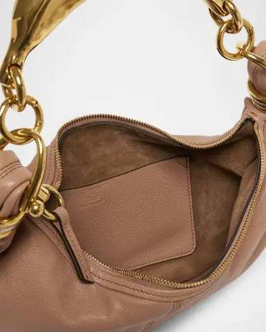 Chloé Mini Banana Hobo Bracelet Bag in Leather | Thumbnail 4 Chloé Mini Banana Hobo Bracelet Bag in Leather | Thumbnail 4