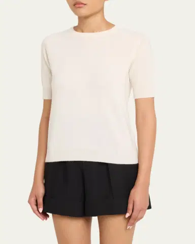Lisa Yang Kenza Cashmere Elbow-Sleeve Sweater | Thumbnail 4 Lisa Yang Kenza Cashmere Elbow-Sleeve Sweater | Thumbnail 4