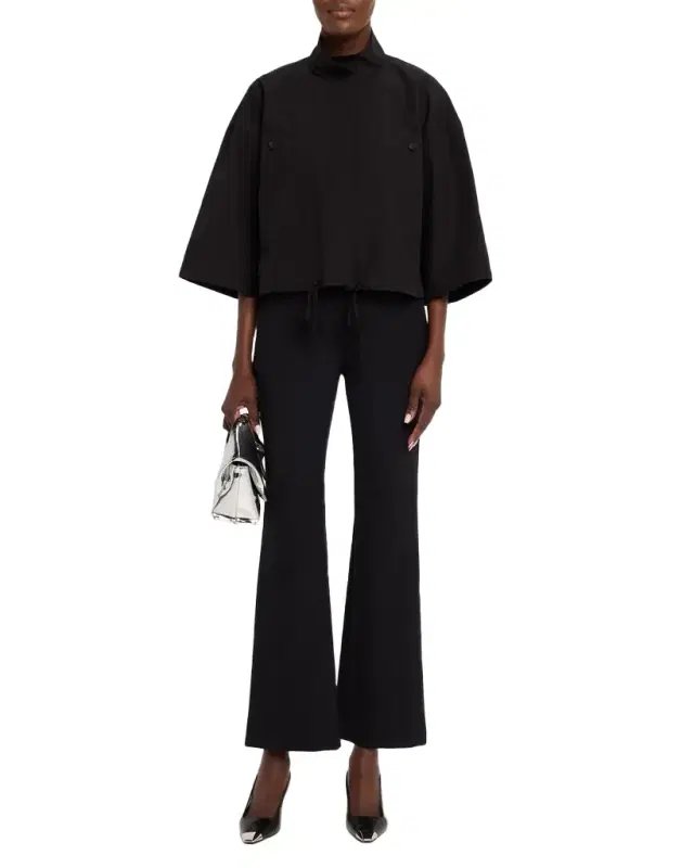 Gates Cropped Flare-Leg Pants