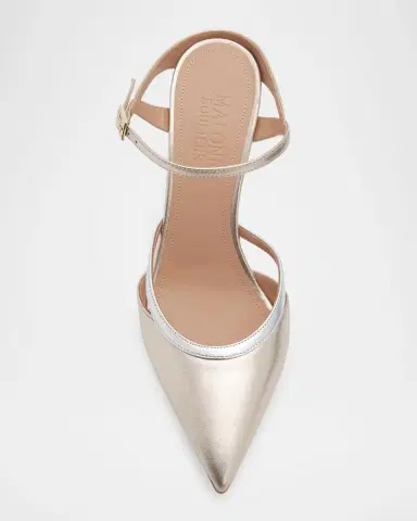 Malone Souliers 90mm Yola Metallic Leather Mule Pumps | Thumbnail 4 Malone Souliers 90mm Yola Metallic Leather Mule Pumps | Thumbnail 4