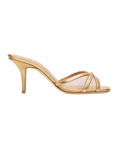 Malone Souliers 70mm Perla Metallic Leather and Mesh Sandals | Thumbnail 1