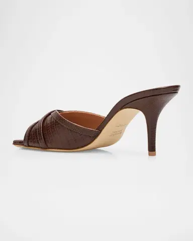 Malone Souliers 0mm Perla Embossed Leather Mule Sandals | Thumbnail 2 Malone Souliers 0mm Perla Embossed Leather Mule Sandals | Thumbnail 2