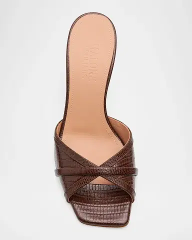 Malone Souliers 0mm Perla Embossed Leather Mule Sandals | Thumbnail 4 Malone Souliers 0mm Perla Embossed Leather Mule Sandals | Thumbnail 4