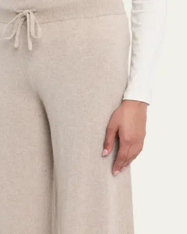 Lisa Yang Sofi Cashmere Straight-Leg Pull-On Trousers | Thumbnail 5