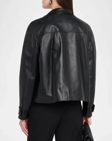 Proenza Schouler White Label Gio Lambskin Leather Jacket | Thumbnail 3 Proenza Schouler White Label Gio Lambskin Leather Jacket | Thumbnail 3