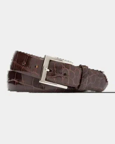 W. Kleinberg Glazed Alligator Belt | Thumbnail 2 W. Kleinberg Glazed Alligator Belt | Thumbnail 2
