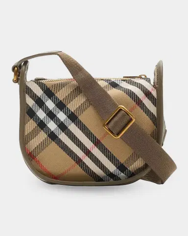 Burberry Mini B Clip Check Messenger Bag | Thumbnail 2