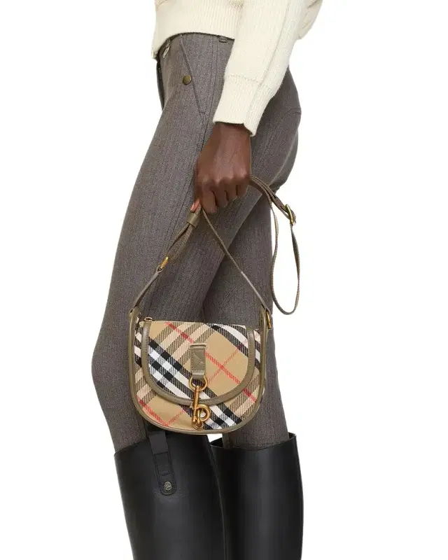 Mini B Clip Check Messenger Bag